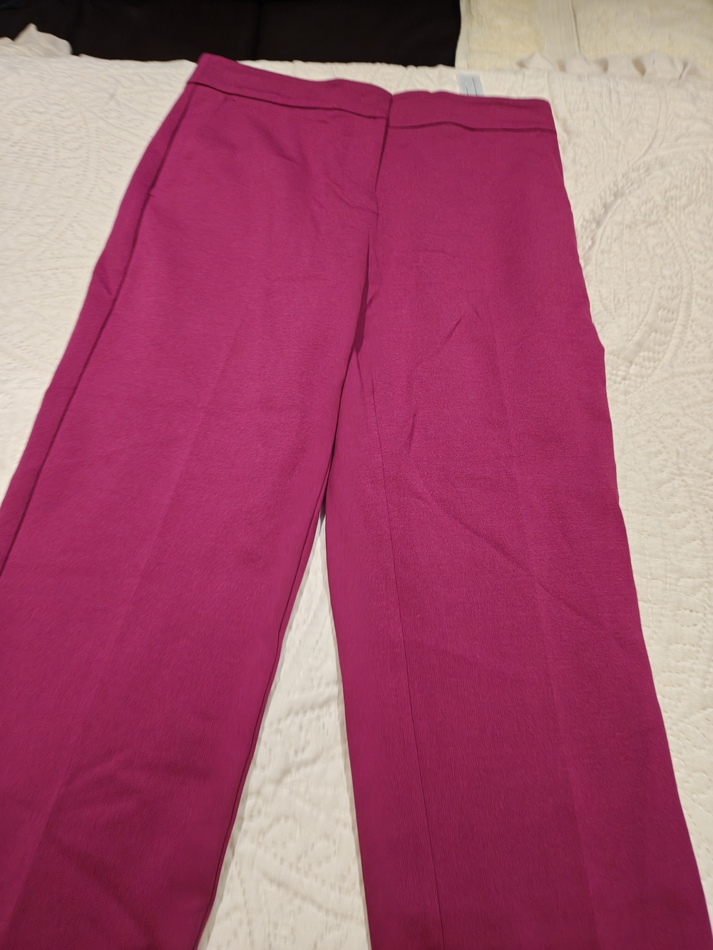 Twin-Set Women's Magenta Straight-Leg Trousers